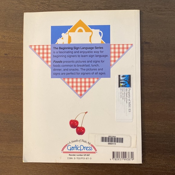 Beginning Sign Language Series Foods and Fruits & Vegetables (Vintage, 1997) - Picture 8 of 8